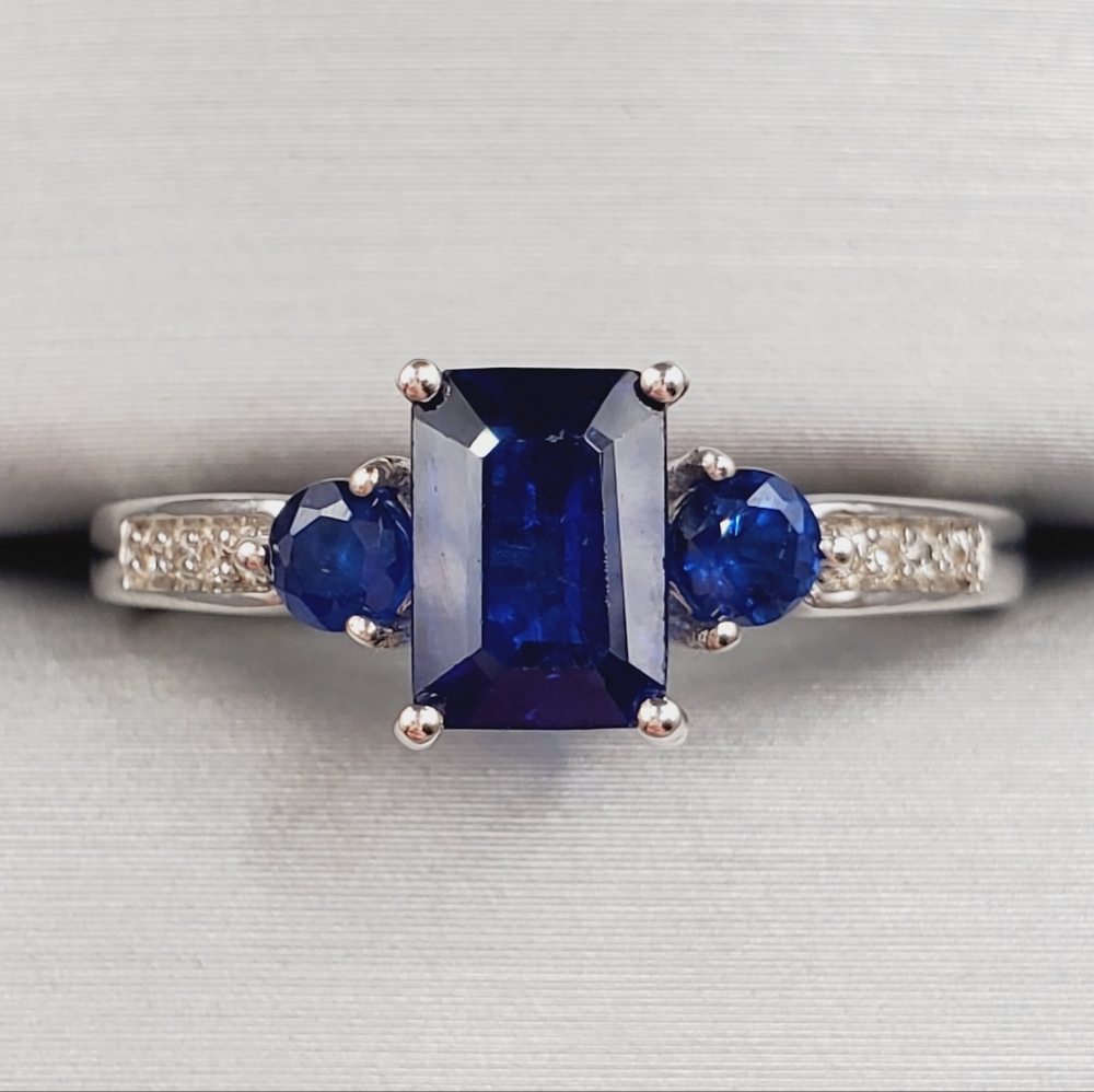 Blue Spinel Ring 925 Sterling Silver Ring